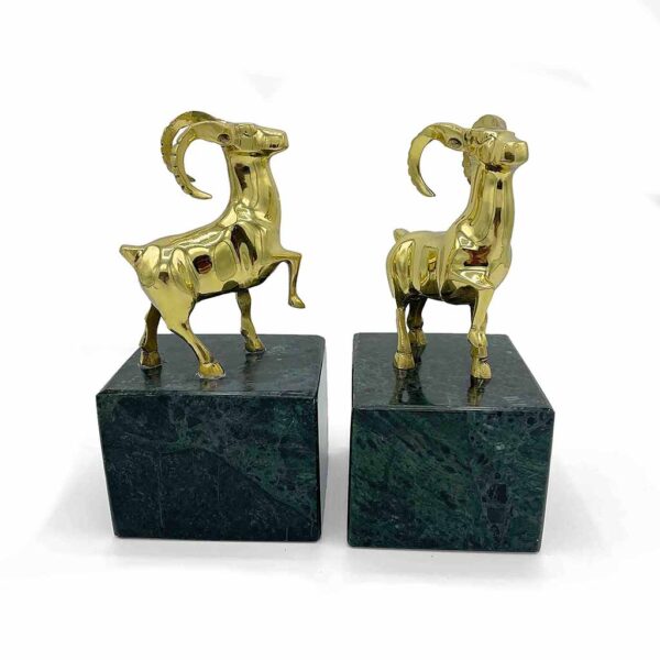 Capra Bookend featuring a rustic design, ideal for organizing books and adding charm to home décor in Pakistan interiors.