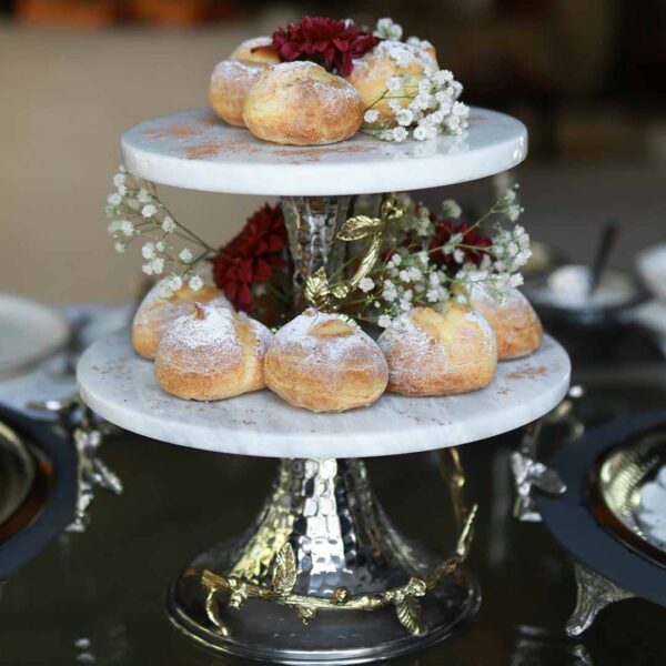 Flora 2 Tier Serving Platter