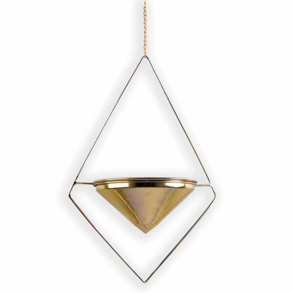 Vert Pyramid planter by CREO Home And Living Accents, featuring a sleek and modern design that enhances indoor and outdoor décor in Pakistan homes, ideal for showcasing plants creatively.