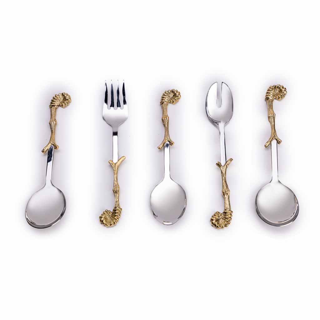 Dali Serving Spoon Set 5pcs , quality cutlery , table cutlery and crockery , flatware , cutlery sets