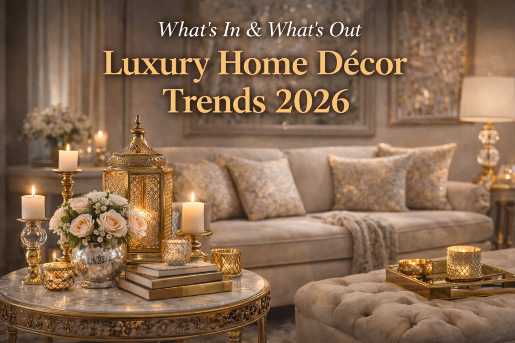 Luxury Home Décor Trends 2026: What’s In & What’s Out
