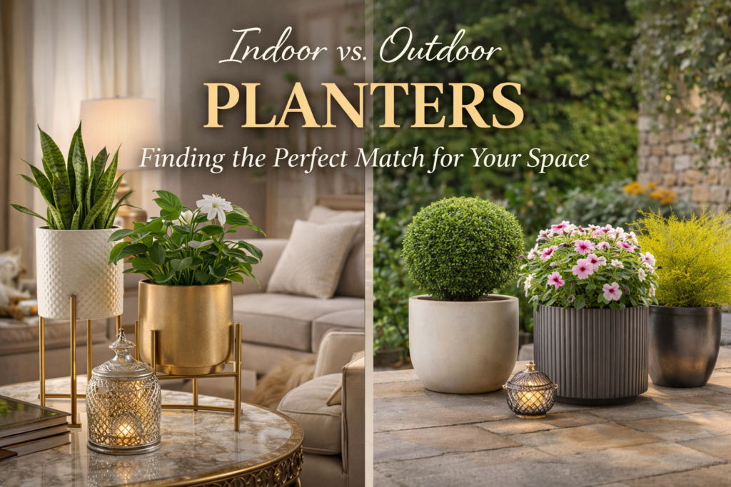 Indoor vs. Outdoor Planters