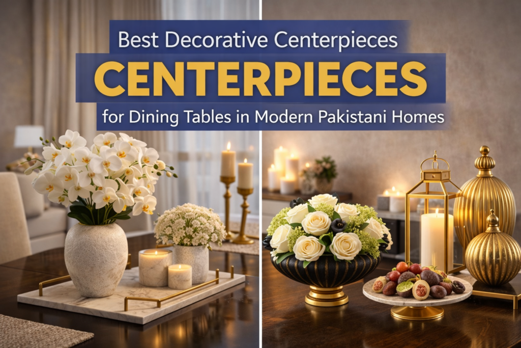 Best Decorative Centerpieces for Dining Tables in Modern Pakistani Homes