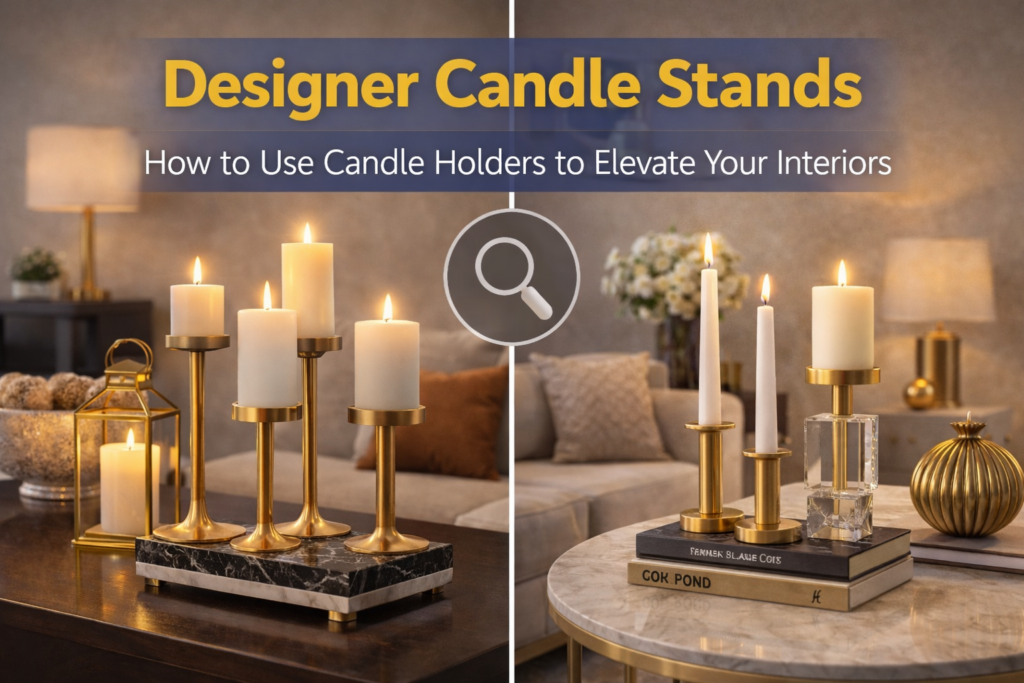 Designer Candle Stands: How to Use Candle Holders to Elevate Your Interiors