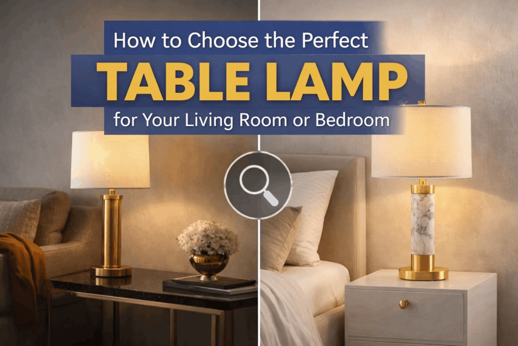 How to Choose the Perfect Table Lamp for Your Living Room or Bedroom (1)