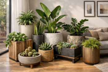 Planter Pairing: How to Mix Heights, Textures, and Materials for a Layered Green Interior in Pakistan
